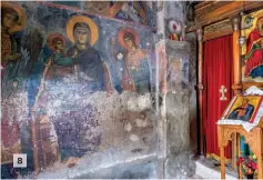  ??  ?? Birthplace of a legend (clockwise from this) Frescos in the Amari Valley; ruins of Gournia; Arkadi Monastery; Samaria Gorge