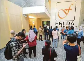  ?? FILE PIC ?? The government raised RM6 billion from the sale of its stake in FGV’s listing exercise a few years ago, and spent RM4 billion for the benefit of settlers.