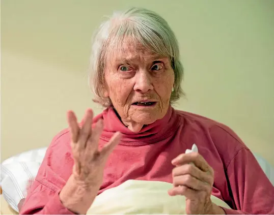  ?? GETTY ?? Dorothea Buck in her retirement home in Hamburg in 2017. Even in old age, she continued to advocate on behalf of psychiatri­c patients.