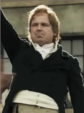  ??  ?? Rory Kinnear as Henry Hunt in Peterloo.