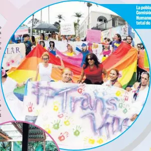  ?? CORT. TRANSVIDA ?? La población trans se alegró porque la Comisión Interameri­cana de Derechos Humanos (CIDH) urge al país una inclusión total de las personas trans.