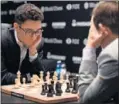  ??  ?? Caruana y Carlsen.