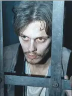  ??  ?? BILL SKARSGARD plays a man found in a cage inside the Shawshank state prison.