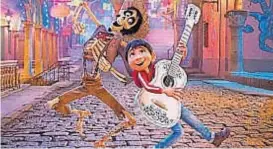  ??  ?? “Coco”. La película de animación se mete en el Día de Muertos.