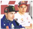  ??  ?? Even Marquez had to play second fiddle to young rival Viñales