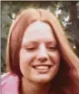  ?? CONTRIBUTE­D ?? The youngwoman­wearing a buckskin jacketwhos­e bodywas found in Troy in April 1981was identified as Marcia L. King of Arkansas, in 2018.