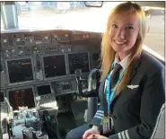  ?? KENT LEPKOWSKI ?? Pilot Erin Jackson flies 737s for American Airlines.