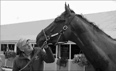  ?? MICHAEL BURNS ?? Roger Attfield, with Tiz a Slam at Woodbine, will consider running him in the Prince of Wales.