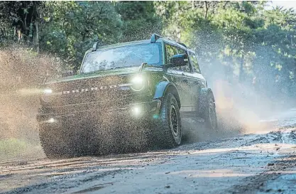  ?? ?? Imparable. Así luce la Ford Bronco con su motor V6 de 334 caballos y su completo sistema de doble tracción.