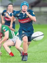  ??  ?? Dundee hooker Angus Campbell chases down a loose ball.