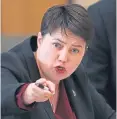  ??  ?? Ruth Davidson, the Scottish Conservati­ve leader.