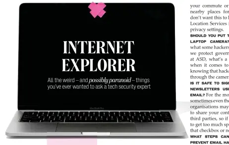  ??  ?? Matt is a tech security expert working for the federal government’s Australian Signals Directorat­e (ASD), a partner agency of the Australian Cyber Security Centre. His identity is so top-secret that we couldn’t even include his last name (but he didn’t...