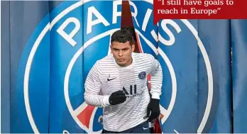  ??  ?? Departing…the curtain is coming down on Thiago Silva’s PSG career