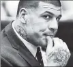 ??  ?? AARON HERNANDEZ Trying to duck murder charge.