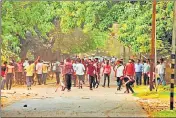  ??  ?? Festivitie­s turned sour when an inmate of Birla Hostel beat up an inmate of the LBS Hostel in the afternoon