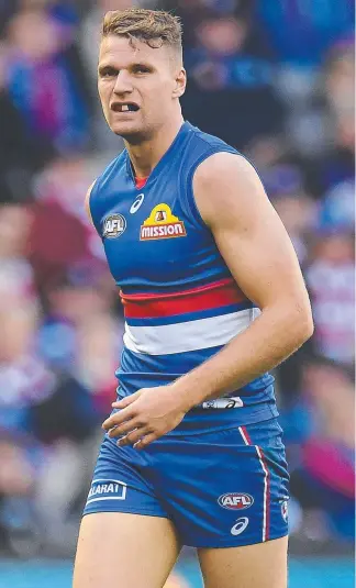  ??  ?? Jake Stringer could still end up at Essendon after a difficult trade period for the Bulldog.