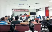  ?? MILAGRO SÁNCHEZ ?? La audiencia contra los policías ayer en Valledupar.