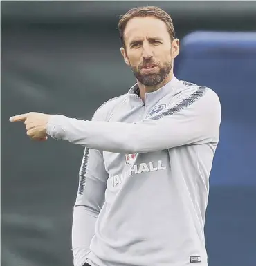  ??  ?? Gareth Southgate’s plans for the Panama game have been overshadow­ed by speculatio­n over his line-up.