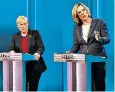  ??  ?? TV debate: Angela Eagle and Amber Rudd