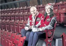  ?? SUPPLIED PHOTO ?? Rogers Hometown Hockey hosts Ron MacLean and Tara Slone are in Niagara Falls tis weekend.