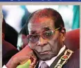  ??  ?? President Robert Mugabe is under house arrest
