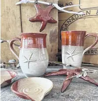  ?? ?? Starfish mugs come in a variety of colours.