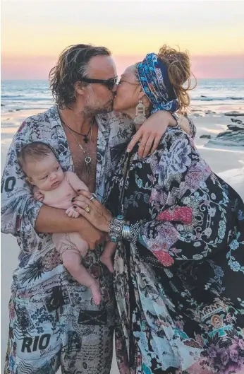  ?? Picture: INSTAGRAM ?? Just months after celebratin­g the birth of her daughter, designer Camilla Franks has been diagnosed with breast cancer and will start treatment shortly.