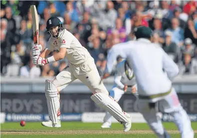  ?? Picture: Getty. ?? Joe Root on his way to being the third youngest batsman to pass 5,000 Test runs.