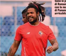  ??  ?? Roman Torres, 32 anni, capitano di Panama in allenament­o