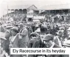  ??  ?? Ely Racecourse in its heyday