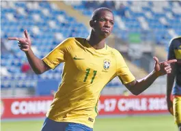  ??  ?? Vinícius Júnior já tem sete gols pelo Brasil no Sul-Americano Sub-17