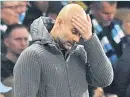  ??  ?? Not again: Pep Guardiola cannot watch as his City side crash out to Spurs last year