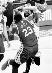  ?? JASON MILLER/GETTY ?? The Warriors’ Draymond Green collides with the Cavaliers’ Kyrie Irving during Game 4 of the NBA Finals on Friday.