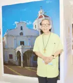  ?? ?? Archbishop Emeritus Most Rev. Paciano B. Aniceto, D.D. beside a photo of the iconic Betis Church