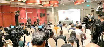  ?? UN PHOTO ?? UNITED Nations Secretary-General António Guterres speaks to the press after addressing the ASEAN Summit in Bangkok, Thailand.