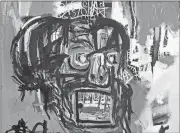  ?? The Associated Press ?? Jean-Michel Basquiat painting titled “Untitled” recently sold for a record $110.5 million at Sotheby’s in New York.