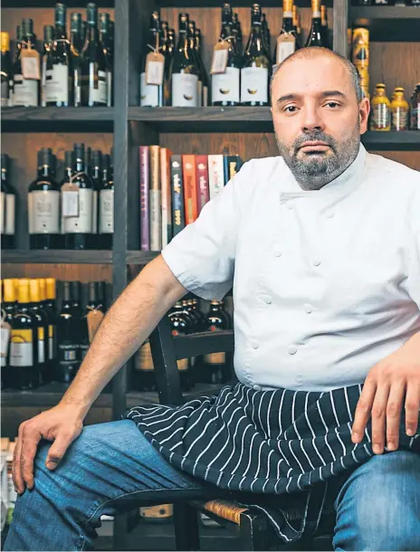  ??  ?? Michele Arighi, owner of Glasgow-based Sarti restaurant­s, must make a 1,000-mile round trip to Dover to pick up essentials himself due to a shortage of lorry drivers