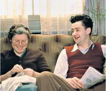  ?? ?? g ‘I look at life, at my career, as a glass half full’: Daniel Mays, far left; with Imelda Staunton in Vera Drake (2004), left, and in Line of Duty, below left