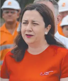  ?? JOBS BOOST: Premier Annastacia Palaszczuk announces the Sun Metals zinc refinery expansion. ??