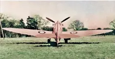  ??  ?? Paint had a part to play in the war – from camouflagi­ng reconnaiss­ance Spitfires in pink to blend in with the sky at dwawn or dusk, to white stripes for cows to stop cars hitting them in blackouts