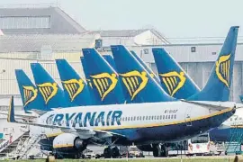  ?? PAUL FAITH / AFP ?? Avions de Ryanair, la principal aerolínia d’Europa