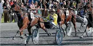  ?? PHOTO: TRISH DUNELL ?? The silks worn by Ricky May in Monbet’s 2016 Harness Jewels victory are part of the online auction.