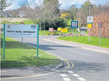  ??  ?? NO ENTRY: All wards at Perth Royal Infirmary will not permit visitors from Monday.