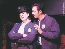  ??  ?? Merritt Glover (left) and Vaughn M. Irving in Lobby Hero