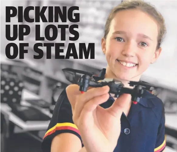  ??  ?? Each STEAM program aims to teach students to think critically and use engineerin­g or technology in imaginativ­e designs.