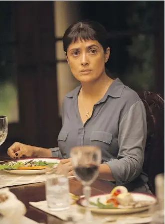  ?? ELEVATION PICTURES ?? A makeup-free Salma Hayek stars in the new film Beatriz at Dinner.