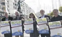  ?? (Photo Patrick Blanchard) ?? Défense du littoral et améliorati­on de la collecte des déchets : les deux thèmes retenus par les représenta­nts EELV dans le cadre des Assises de l’écologie.