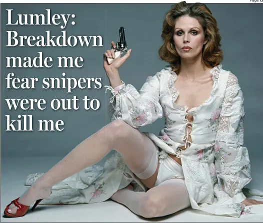  ??  ?? Rising star: Joanna Lumley won fans as Purdey in The New Avengers in the 1970s, but it was also the decade she had her breakdown