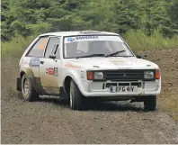  ??  ?? Lochgilphe­ad’s Alister MacArthur and co- driver Chris Robertson from Tarbert finished in an impressive 23rd place.