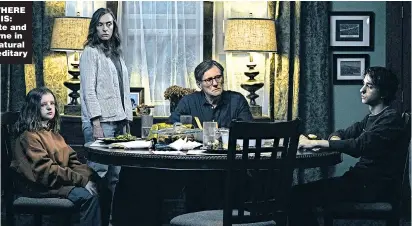  ??  ?? HOME IS WHERE THE HURT IS: Toni Collette and Gabriel Byrne in the supernatur­al horror Hereditary